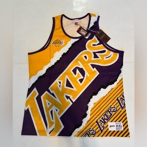 Men’s Mitchell & Ness NBA Los Angeles Lakers Jersey  - Size 2XL - Multicolor